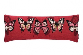 Декоративная наволочка красные бабочки